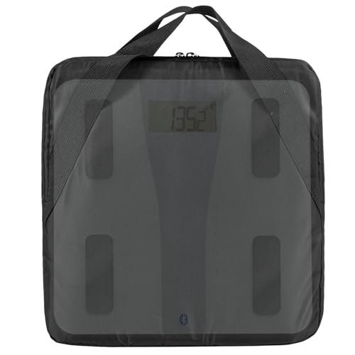 JDVBDNK Carrying Bag for Body Composition Monitor Scale, Digital Bathroom Scale Storage Case, 13.5 x 13.5 IN Travel Carrier Case for Most Smart Scale (Bag Only)