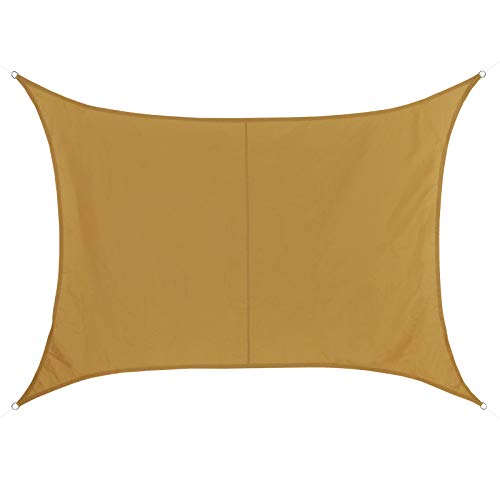 BB Sport Toldo Vela 3m x 4.5m Terracota Rectangular 100% poliéster [PES] Vela Sombra Protección UV 30+ Balcon Jardin Terazza Cover