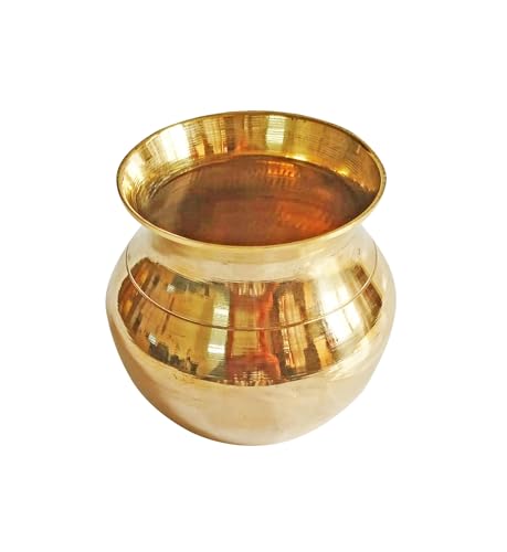 IMTRA FASHION Petit Lota Kalash En Laiton Pour Pooja Diwali Et Décoration De Temple Gadvi Kalasham Indien Fait À La Main