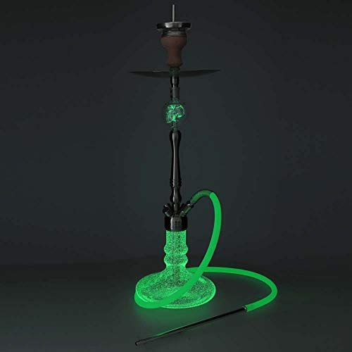 Smokezilla® Skull Molassefänger leuchtend I Molassefänger aus Borosilikatglas mit eingearbeitetem Totenkopf (Glow Grün… – Bild 6