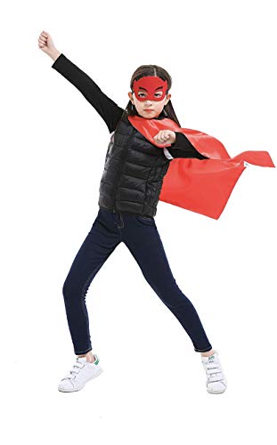 Maribus-Fl MARI876220 Bulk Superhero Capes For Kids - Satin Capes And Felt Masks With Embodied Three Bracelets For Boys And Girls Superhero Toys Costume 2-12 Year thumb #2
