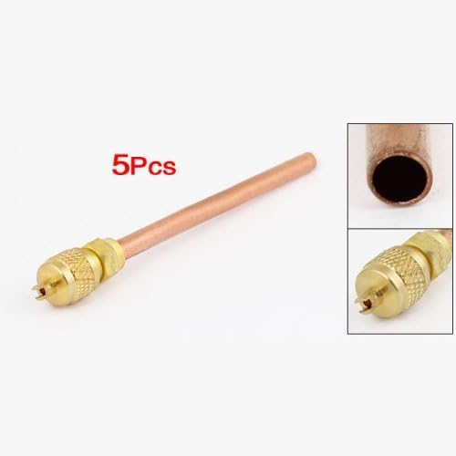 Miniatura 2 de gbstore 5Pcs Aire acondicionado parte de repuesto de 6mm Tubo OD válvula de acceso relleno Cobre monodirectional ct-340