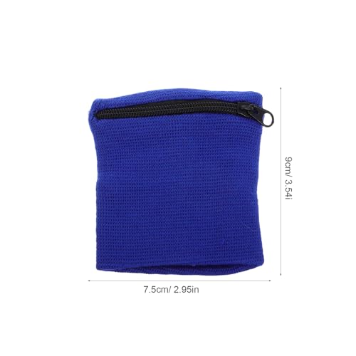 Elastic Wristband Zipper Pocket Sports Wristlet for Keys Coins Change Workout Running Hiking2