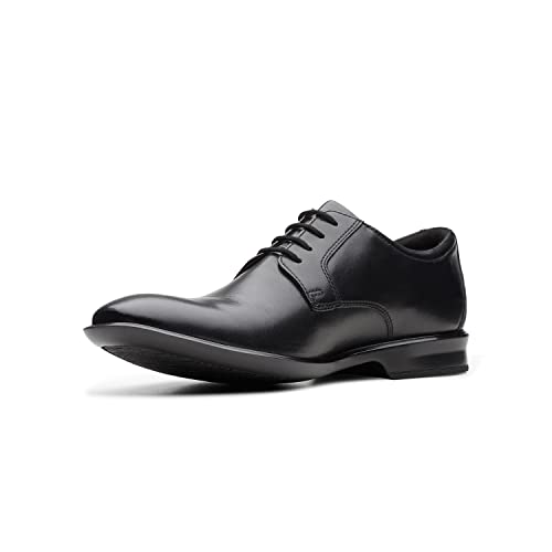 Image of Clarks Mens Bensley Lace Dark Tan Lea Derby
