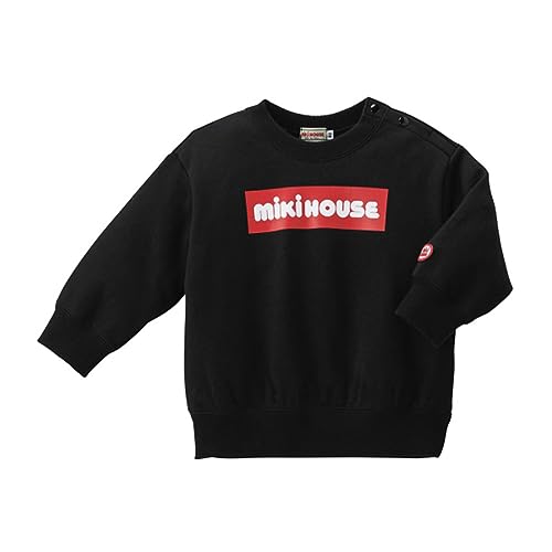 ミキハウス] ボックスロゴ トレーナー(80cm・90cm・100cm・110cm