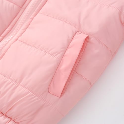 Cute Warm Padded Jacket for Kids Toddler Boys Girls Long Sleeve Thicken Thermal Zipper Turtle Neck Outerwear3