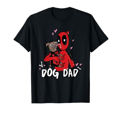 Marvel Super Heroes Pets Deadpool Loves Dogpool Dog Dad T-Shirt