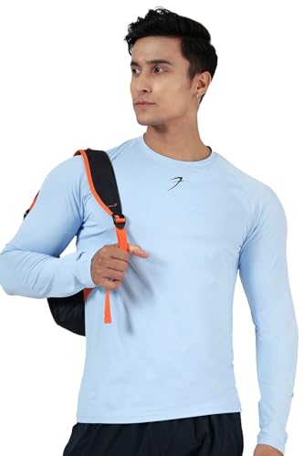 Image of FUAARK Men's Full Sleeves Gym Slim Fit T-Shirt