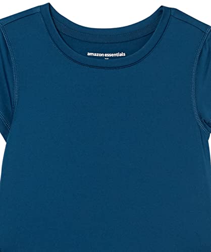 Amazon Essentials Girls and Toddlers' Active Performance Short-Sleeve T-Shirts, Pack of 23