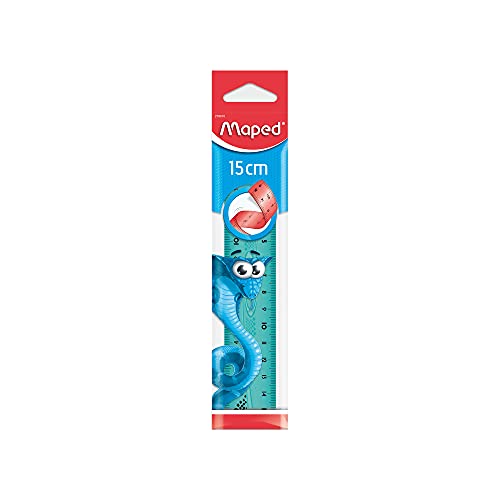 Régua 15cm, Maped, Twist'n Flex Pulse, 278810, Cores Sortidas