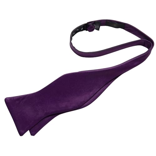 Corbata de moño autoajustable de seda para hombre miniatura 4