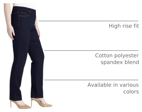 Image of Gloria Vanderbilt Womens Amanda Classic High Rise Tapered Jean Plus Size