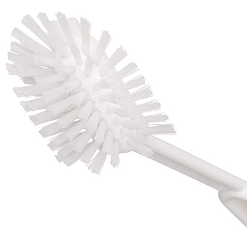 Image of Redecker Dish Brush, Nylon (TYNEX), White Line - Dishwasher Safe Brush for Daily Cleaning, Made in Germany