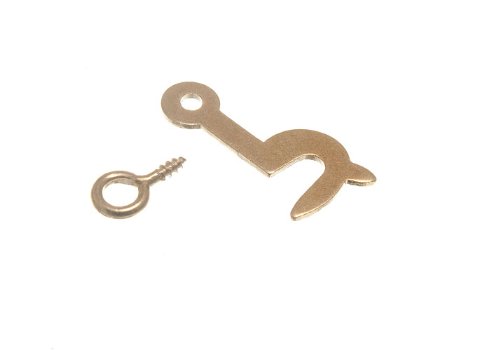 Agrafe 25mm Left Hand Eb laiton plaqué - Paquet de 10 pièces de chaque côté