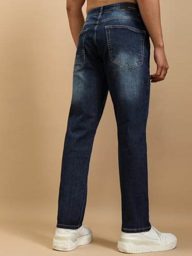 Image of Highlander Men's Straight Fit Jeans | Stretchable | Everyday Comfort & Style| Jeans for Man