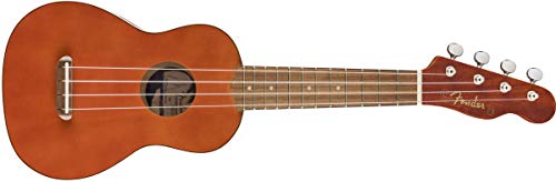 Fender Venice Ukulélé soprano Naturel - Les Beatles, Paul McCartney, John Lennon, RIngo Starr, George Harrison Fender Venice Ukulélé soprano Naturel