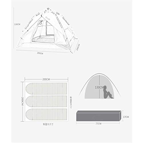 Carpa impermeable automática 3-4 personas para camping miniatura 4