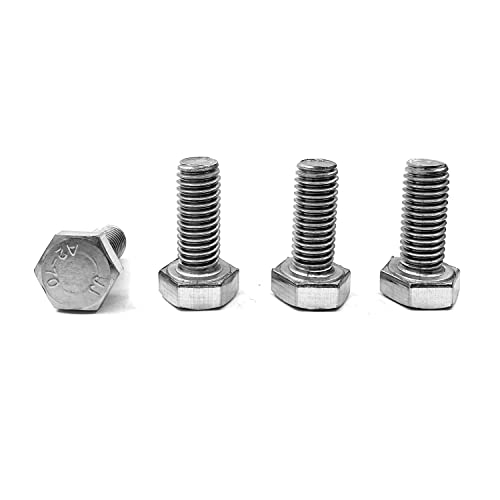 Image of M8 Hex Bolt, M8-1.25 x 20mm Hex Head Screw Bolts, 304 Stainless Steel, Fully Threaded, Plain Finish, Hex Tap Bolts 20Pcs (M8x20mm)