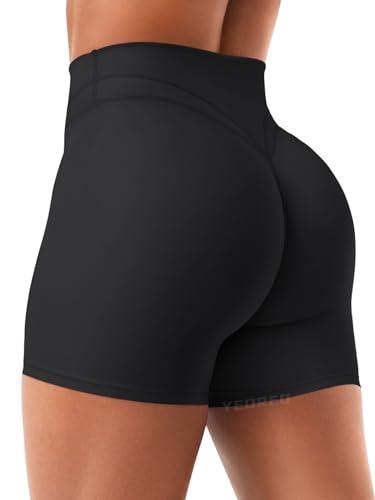 YEOREO Women Workout Yoga Shorts 4.5