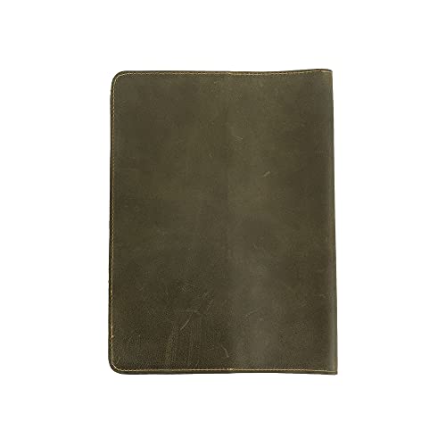 Image of Hide & Drink, Journal Cover Compatible with Moleskine XL (7.5 x 9.75 in) with Strap, Refillable Case, Personal Planner, Full Grain Leather, Handmade Office & Work Essentials, Dark Jade