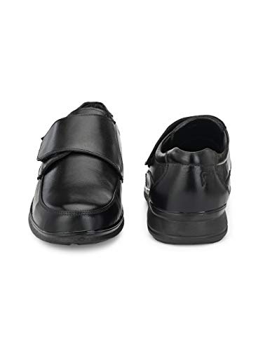 Image of Eego Italy Men's Genuine Leather Plus Size Formal Fastening Slip On Shoes