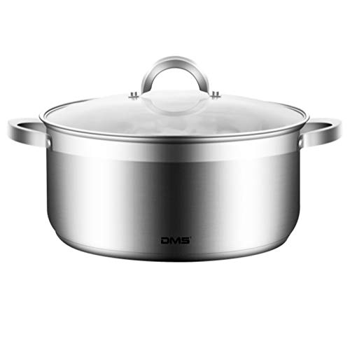 DMS 9-teiliges Topfset aus hochwertigem Edelstahl | Induktion | beschichtetes Kochset| Kochgeschirr | hochwertiges Küchenset | pflegeleicht | Stielkasserolle | Glas Deckel TSE2009C – Bild 3