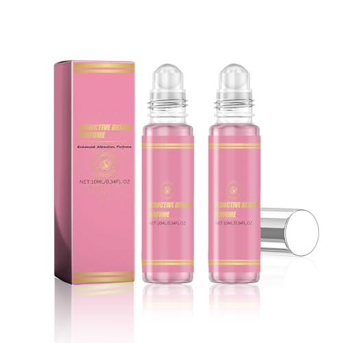 Perfume Oil Roll-on for Women, Long-Lasting Floral Fruity Scent, Elegant Roll-on Fragrance, Ball Bearing Design,Easy to Carry, 2PCS