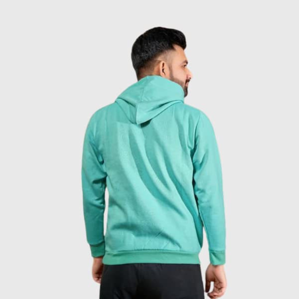 Image of Don't Quit Print Hooded Neck Kangaroo Pocket Winter Wear Sweatshirt for Mens & Boys