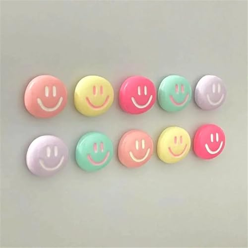 5 imanes decorativos de cara sonriente para refrigerador miniatura 1