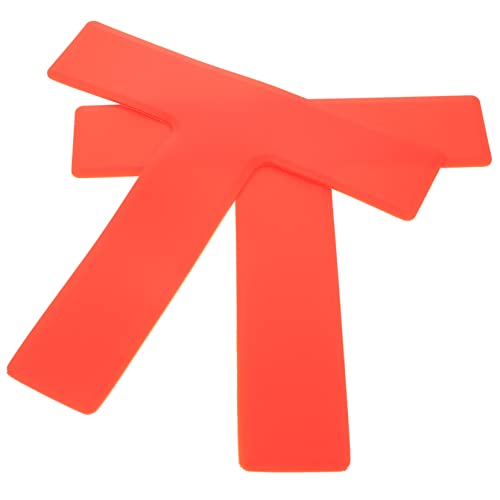 Parliky 2pcs Shaped Stadium Landmark Pads for Football Training Durable Ground Markers for Agility Drills Enhanced Visibility Multi Sport Use Easy Setup