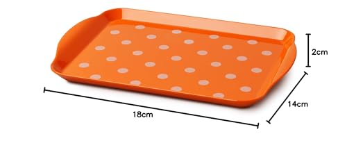 Zeal G200O Tray, Melamine, Neon Orange, 18 x 14 x 2 cm - Image 2
