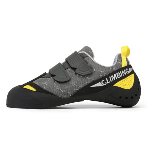 Fooceoute Pies De Gato para Interior,Zapatos De Escalada Hombres,Zapatos De Escalada para Principiantes,Escalada En Rocas Zapatos De Entrenamiento,Transpirable,FáCil De Ponerse Y Quitarse.