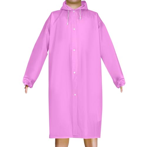2 Pack Lightweight Adults Rain Poncho Jacket Hooded Waterproof Rain Coat Outdoor Portable Long Raincoat for Men Women3