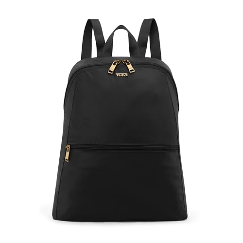 TUMI - Just In Case Foldable Backpack - Lightweight, Compact Travel Backpack - For One Bag Travel - 15.5' X 12.3' X 4.5' - Black with Gold Hardware