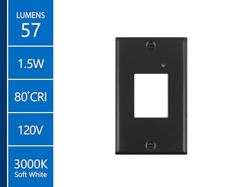 Image of NICOR Lighting STP2 Frosted Black LED Step Light with Photocell (STP2F120BKPC)