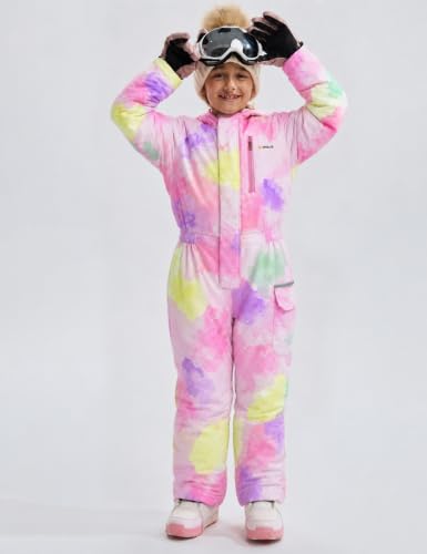 Image of GEMYSE Kids One Pieces Ski Suits Jumpsuits Boys Girls' Winter Outdoor Snowboarding Waterproof Snowsuits