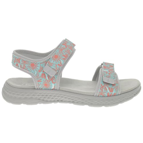 Image of Propet Womens Travelactiv Aspire Footbed Casual Sandals Casual Low Heel 1-2 inch - Grey