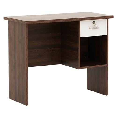 Image of Royaloak Neutron Computer Table | Engineered Wood | Melamine Finish | Ample Storage | Modern Design | Telescopic Channel | Spacious Legroom | Drawer Storage | Computer Table for Home