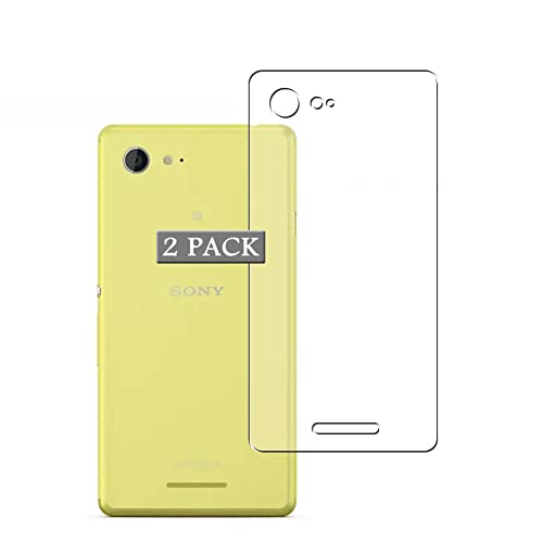 Vaxson 2-Pack Back Protector Film, compatible with Sony Xperia E3 D2203 / D2206 / D2243 / D2202 / D2212 TPU Guard Cover Skin Sticker [ Not Front Tempered Glass Screen Protectors ]