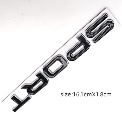 Image of 1 PCS New 3D Zinc Alloy Chrome Limited Sport Emblem Lettering Tailgate Boot Lid Emblem Badge Especially for SUV Sport Car.(Black)