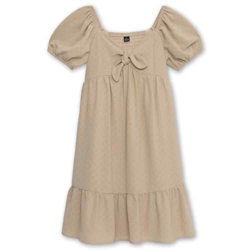 Speechless Girls' Short Sleeve Sweetheart Neck Dress