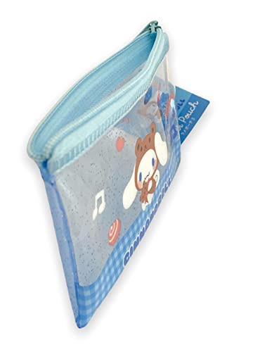 Sanrio Cinnamoroll Accessories Cosmetic Flat vinyl Mini pouch Zipper Case Bag 4.7 in (W) × 3.0 in (H)2