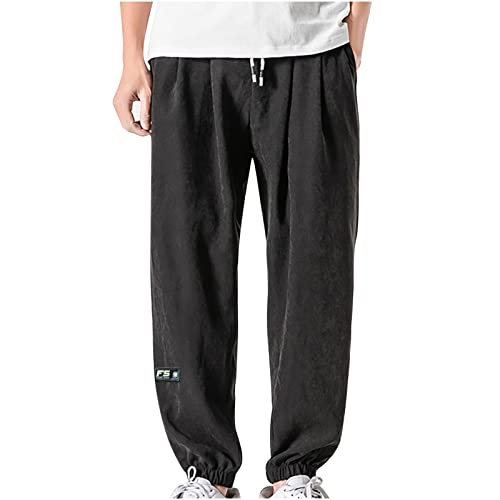 Baggy Sweatpants for Men 2023 Casual Loose Drawstring Solid Baggy Pants Outdoor Fashion Beam Feet Sweatpants