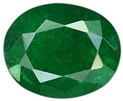 Sidharth Gems Piedra esmeralda colombiana de 600 quilates sin calentar preciosa piedra preciosa de Panna Adjustable Cristal Sin gemas