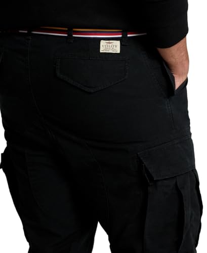 POLO RALPH LAUREN Men's Big & Tall Slub Canvas Classic Fit Cargo Pant Blck 46Bx32 Black2