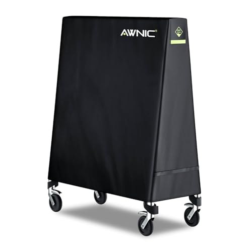 Awnic Housse Table de Ping Pong Exterieur, Housse de Protection pour Table de Tennis de Table 420D Résistant aux déchirures Imperméable Coupe-Vent...