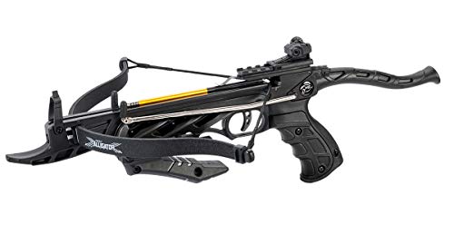 Isaazon 80lbs Pistol Self Cocking Crossbow 3 Arrows Recurve Crossbow Powerful 225+ FPS New