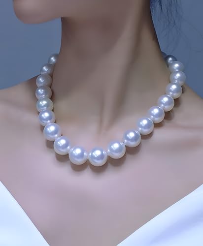 Schmuckwilly placcato argento Rotonda Finta perla