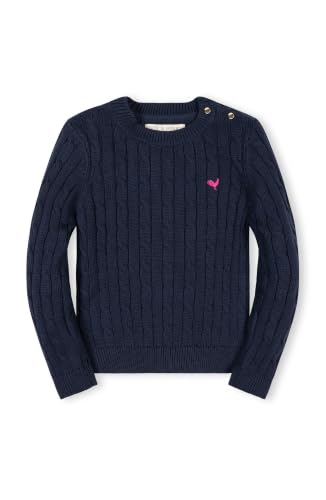 Image of Hope & Henry Girls Cable Front Pullover Sweater