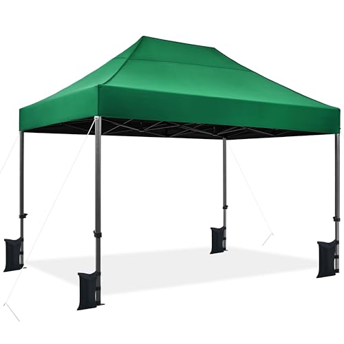 Yaheetech Heavy Duty Pop Up Canopy Tent, 10x15 Commercial...